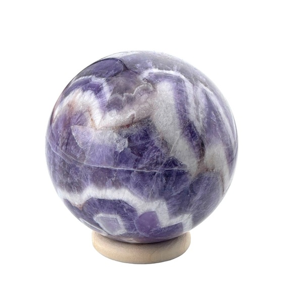 Dream Amethyst Natural Vibrant Natural Healing Crystal Sphere Ball Gemstone - Picture 4 of 4
